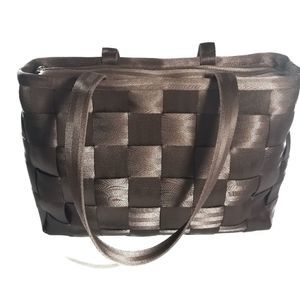 Harveys Brown Weave Seatbelt Large Executive Tote